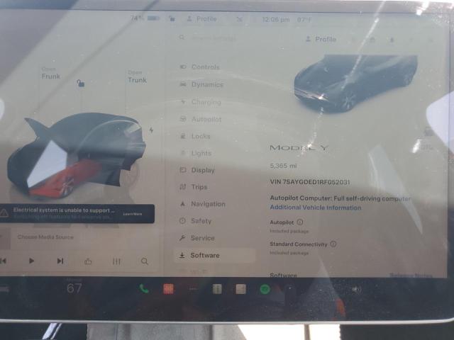 7SAYGDED1RF052031 Tesla Model Y