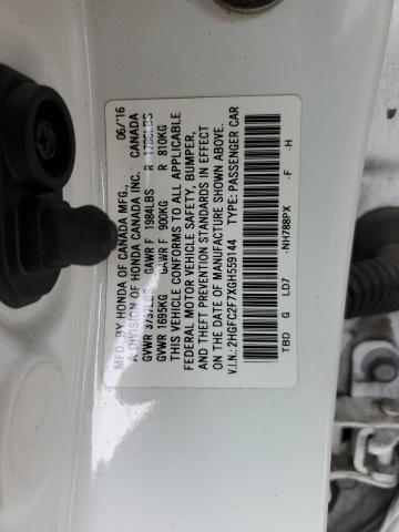 2HGFC2F7XGH559144 Honda CIVIC EX