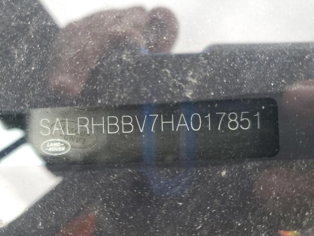 SALRHBBV7HA017851 Land Rover s/c lev2 ulev