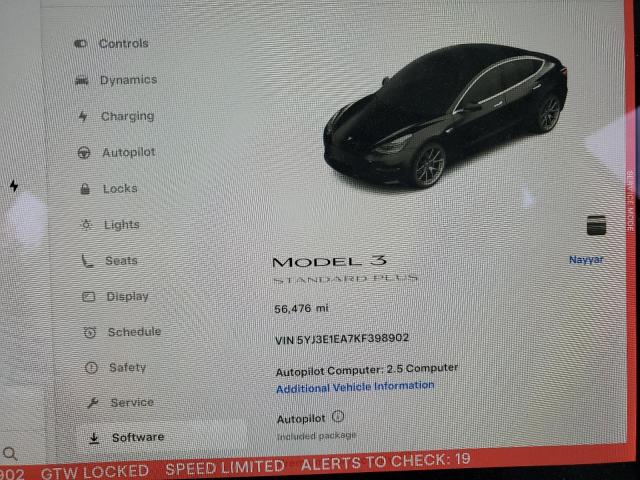 5YJ3E1EA7KF398902 Tesla 2019