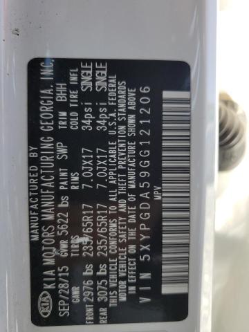 5XYPGDA59GG121206 KIA dohc gdi lambda ii