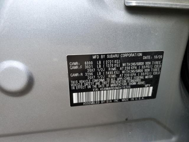 4S4WMARD0M3416205 Subaru ASCENT TOU