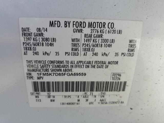 1FM5K7D85FGA69559 Ford EXPLORER X