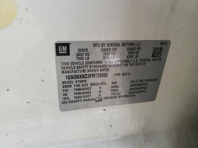 1GNSKKKC3FR179300 Chevrolet SUBURBAN K