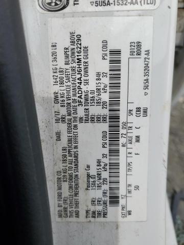 3FADP4AJ6HM162290 Ford 1.6l ti-vct premium fuel