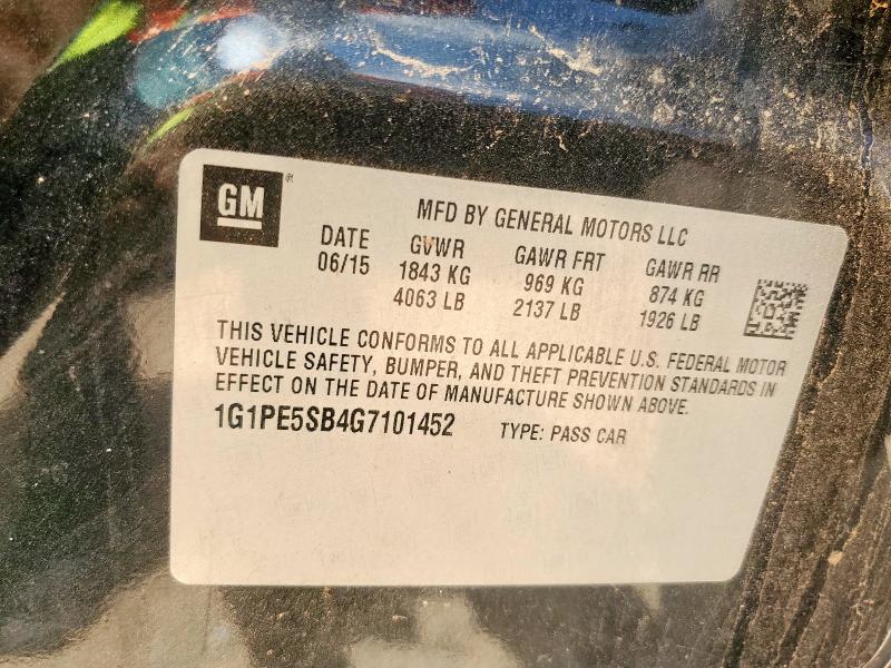 1G1PE5SB4G7101452 Chevrolet luv - vvt, alum, e85 max