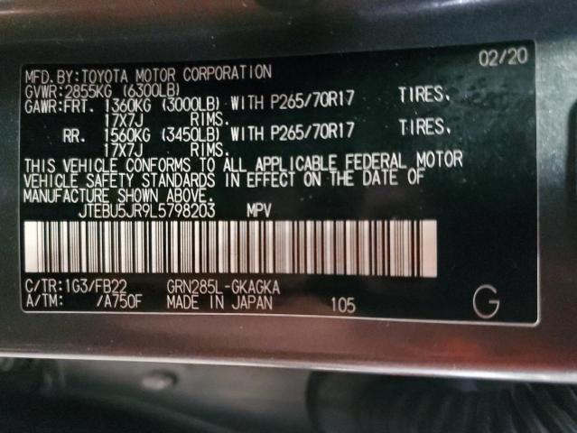 JTEBU5JR9L5798203 Toyota 1gr-fe