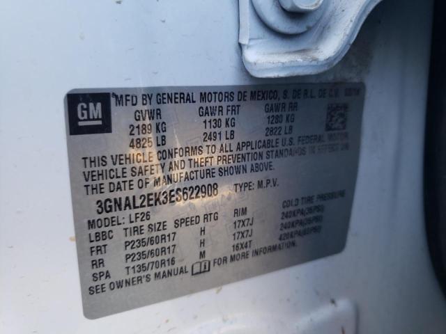 3GNAL2EK3ES622908 Chevrolet CAPTIVA LS