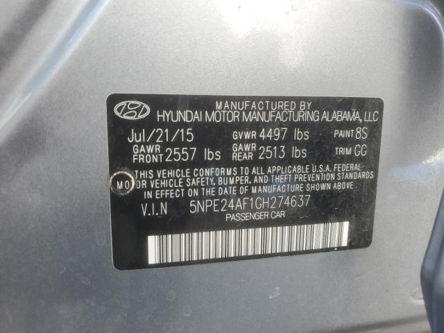 5NPE24AF1GH274637 Hyundai dohc gdi theta-ii