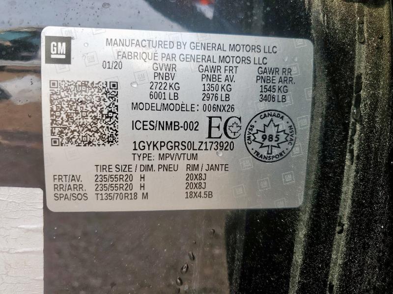 1GYKPGRS0LZ173920 Cadillac XT6 SPORT
