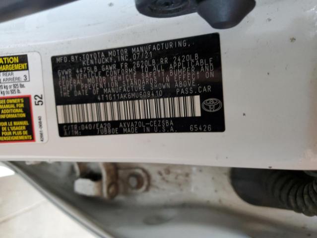 4T1G11AK6MU608410 Toyota a25a-fks