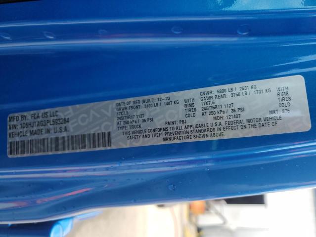 1C6HJTAG3PL593284 Jeep Gladiator