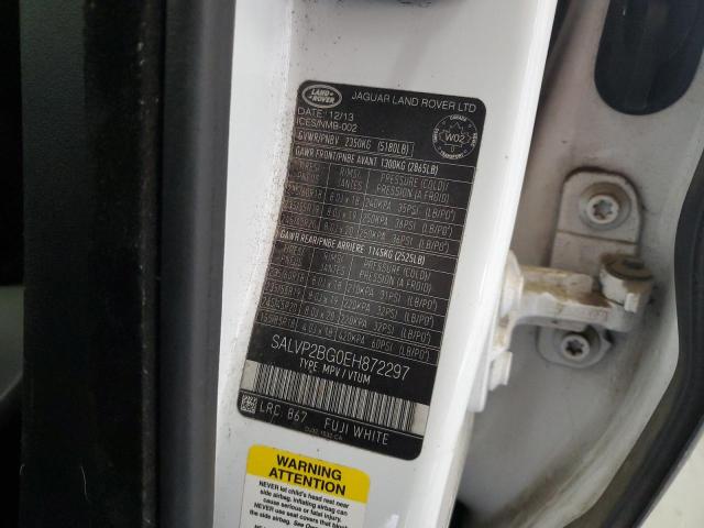 SALVP2BG0EH872297 Land Rover RANGE ROVER EVOQUE