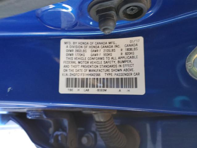 2HGFC1F31HH642566 Honda l15b7