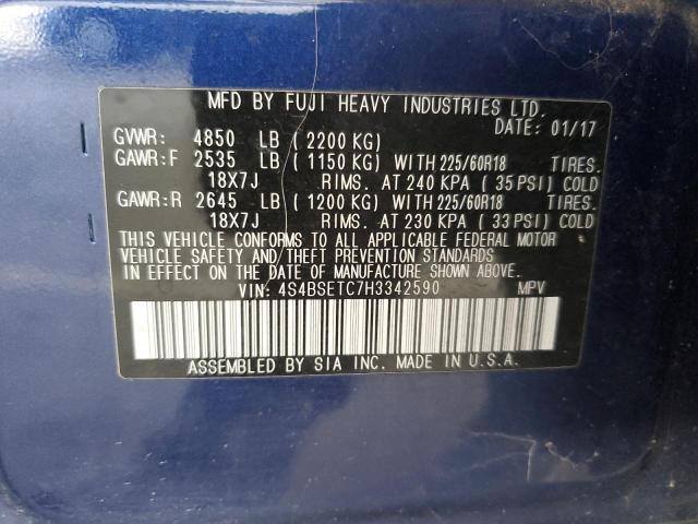 4S4BSETC7H3342590 Subaru u4