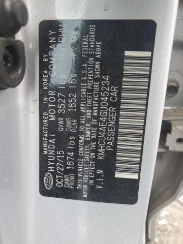 KMHCU4AE4GU045234 Hyundai dohc gdi gamma