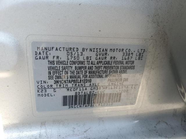 3N1CN7AP8EL812310 Nissan 2014