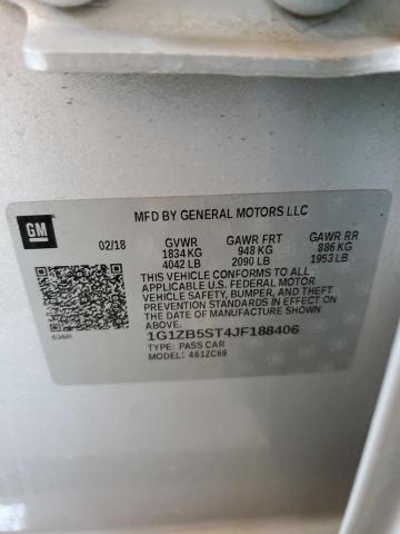 1G1ZB5ST4JF188406 Chevrolet lfv - direct injection, variable valve timing, gen 1