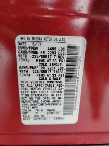 JN8AT2MT0HW398609 Nissan 2017