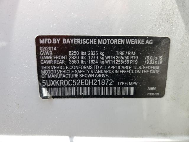 5UXKR0C52E0H21872 BMW X5 XDRIVE3