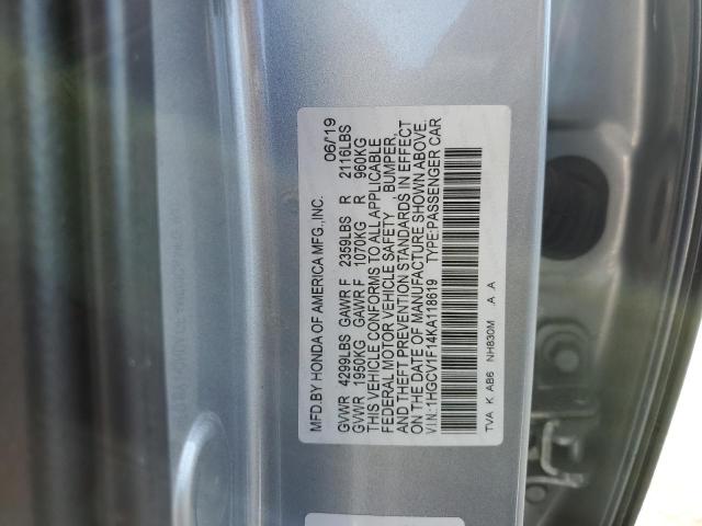1HGCV1F14KA118619 Honda l15be
