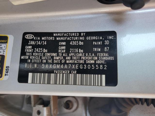 5XXGM4A7XEG305582 KIA dohc gdi theta ii