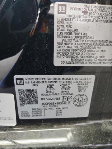 3GCPDBEK4NG549115 Chevrolet l3b