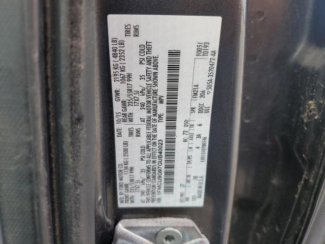 1FMCU9G97GUB40023 Ford ESCAPE SE