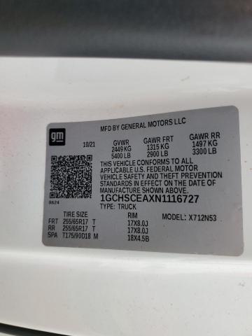 1GCHSCEAXN1116727 Chevrolet lcv
