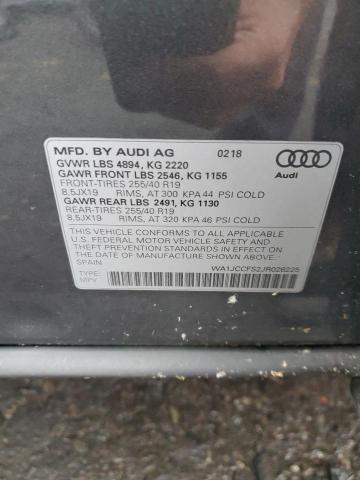 WA1JCCFS2JR026225 Audi Q3 PREMIUM