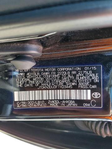 JTDKN3DU0F1923445 Toyota 2zr-fxe+3jm