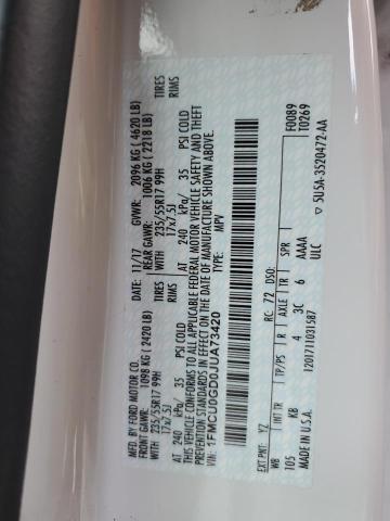 1FMCU0GD0JUA73420 Ford ESCAPE SE