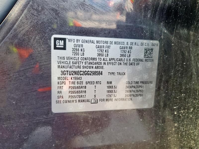3GTU2NEC2GG298584 GMC SIERRA K15