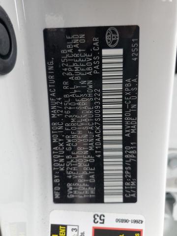 4T1DAACK7SU093222 Toyota a25a-fxs