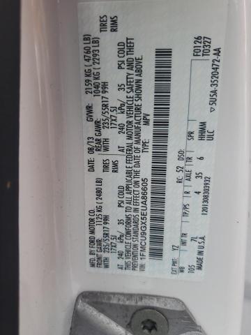 1FMCU9GX5EUA86605 Ford ESCAPE SE