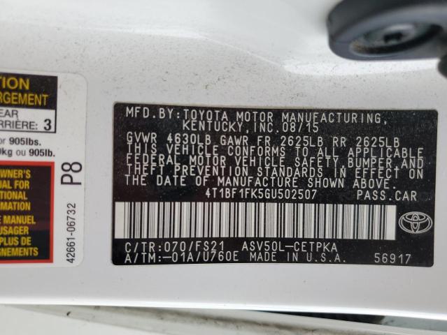 4T1BF1FK5GU502507 Toyota CAMRY LE