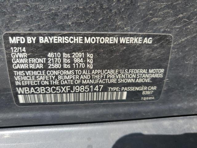 WBA3B3C5XFJ985147 BMW 2015