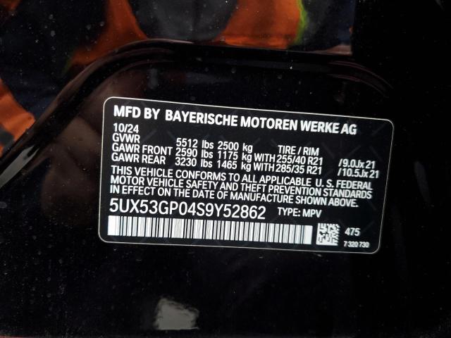 5UX53GP04S9Y52862 BMW X3