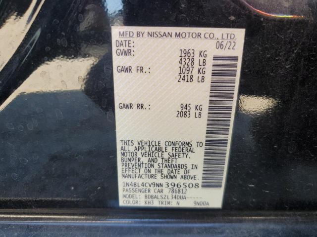 1N4BL4CV9NN396508 Nissan ALTIMA SR
