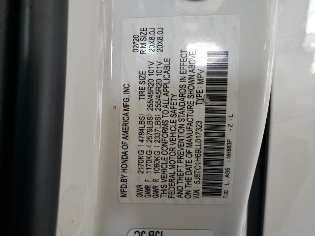 5J8TC1H69LL017323 Acura k20c4