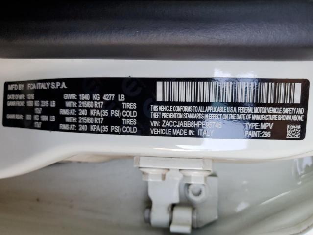 ZACCJABB8HPE95746 Jeep 2017