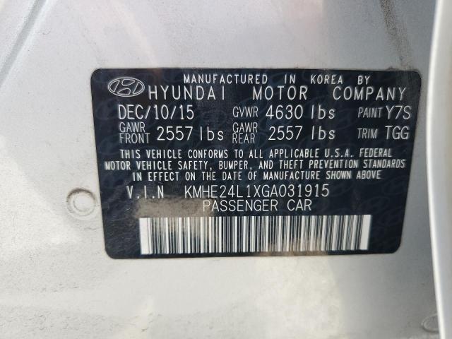 KMHE24L1XGA031915 Hyundai dohc gdi nu