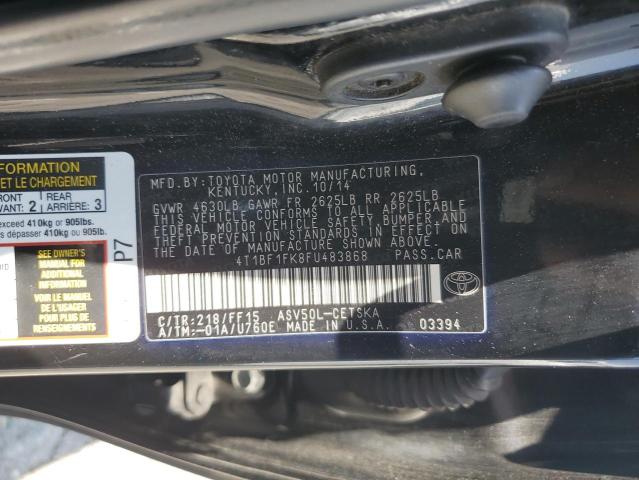 4T1BF1FK8FU483868 Toyota 2ar-fe