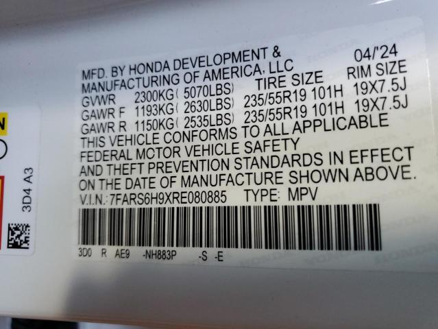 7FARS6H9XRE080885 Honda lfc3