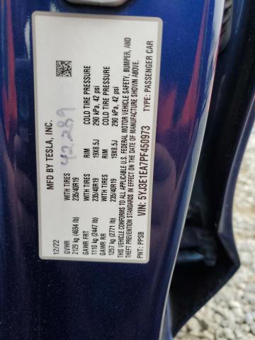5YJ3E1EA7PF450973 Tesla 2023