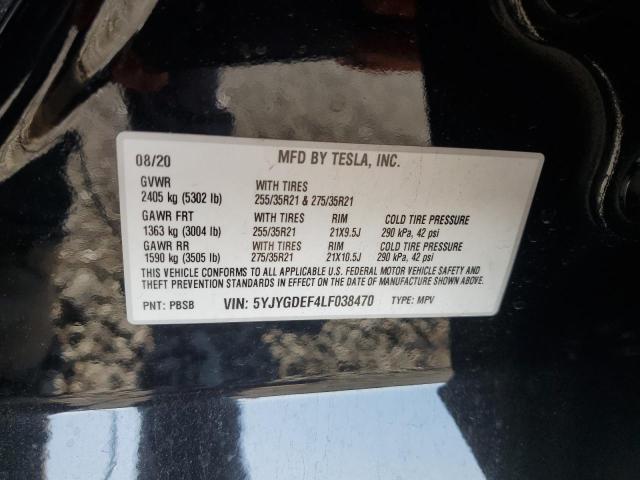 5YJYGDEF4LF038470 Tesla 2020