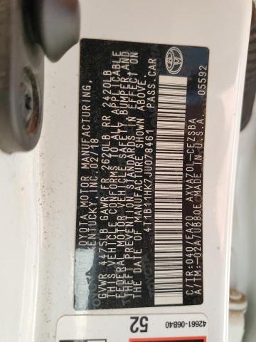 4T1B11HK7JU078461 Toyota a25a-fks