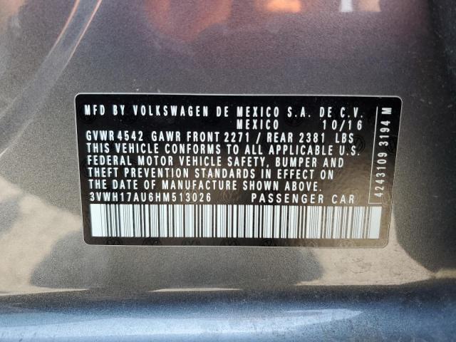 3VWH17AU6HM513026 Volkswagen 1.8 tsi