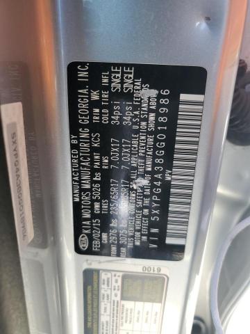 5XYPG4A38GG018986 KIA dohc gdi theta ii