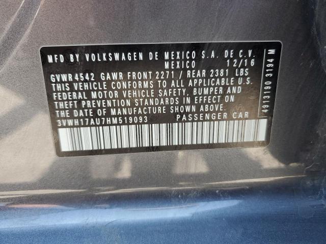 3VWH17AU7HM519093 Volkswagen 1.8 tsi